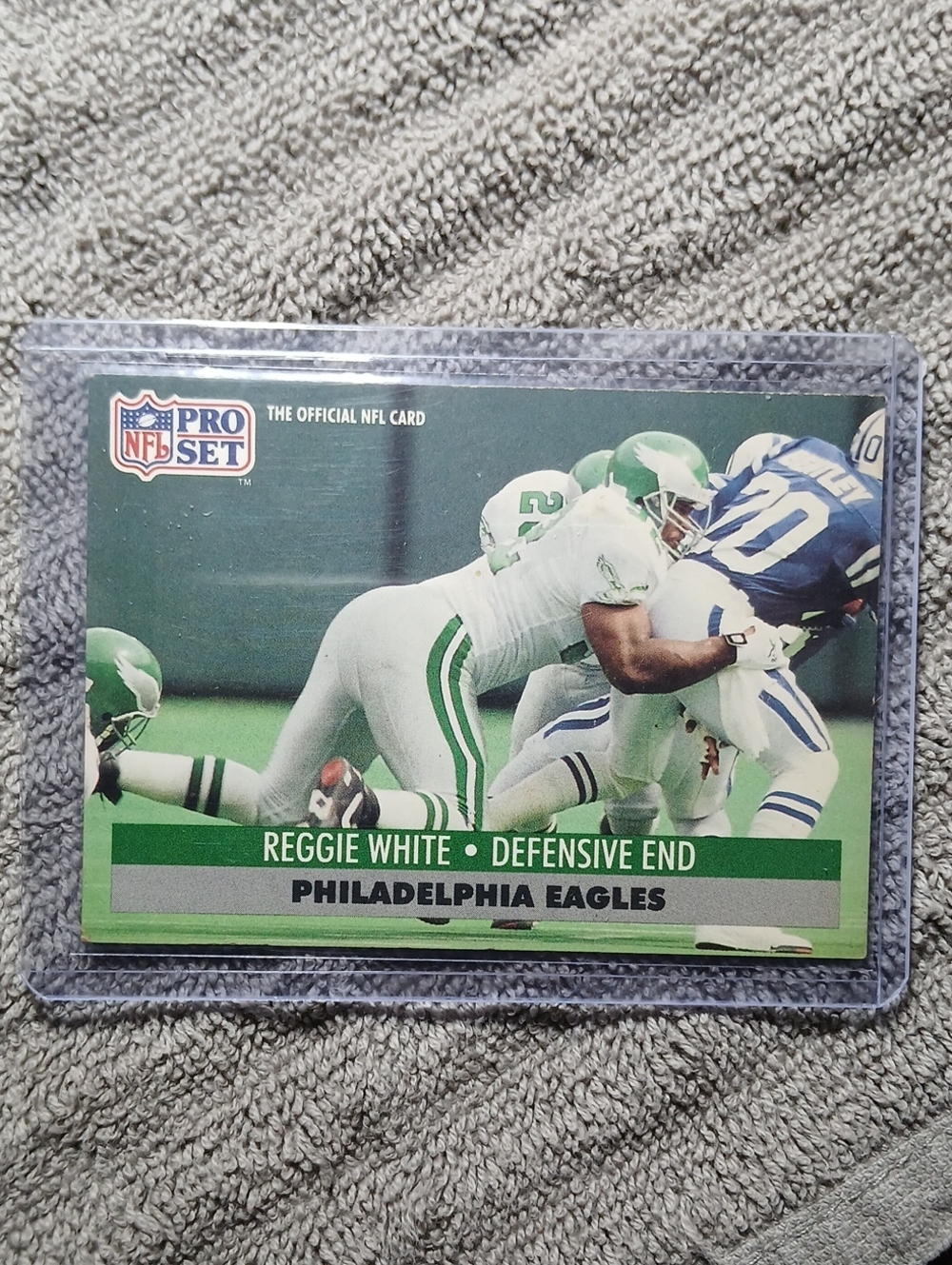 NFL Pro Set Reggie White Card - Green and White